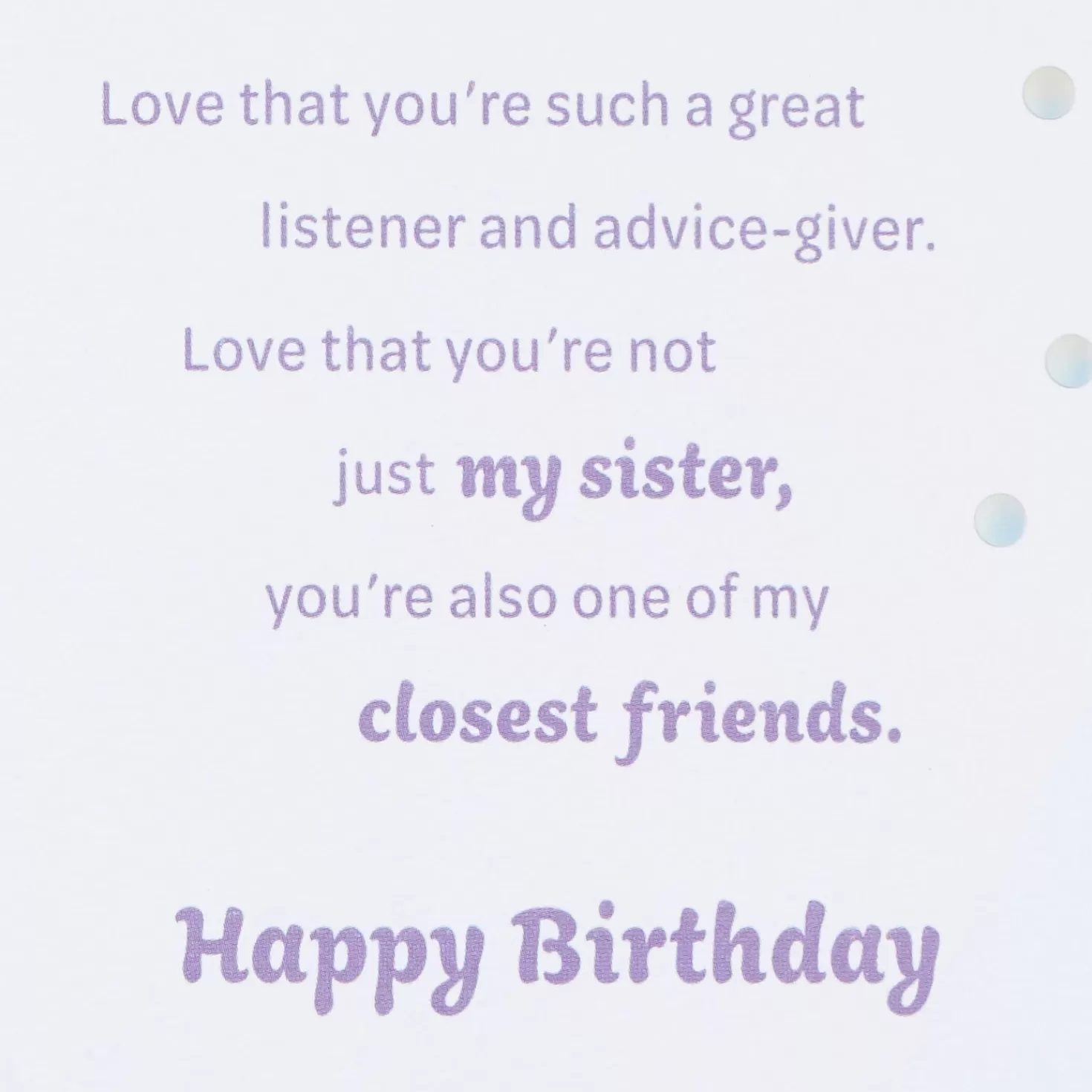 Birthday>Hallmark Love So Much About You Birthday Card For Sister