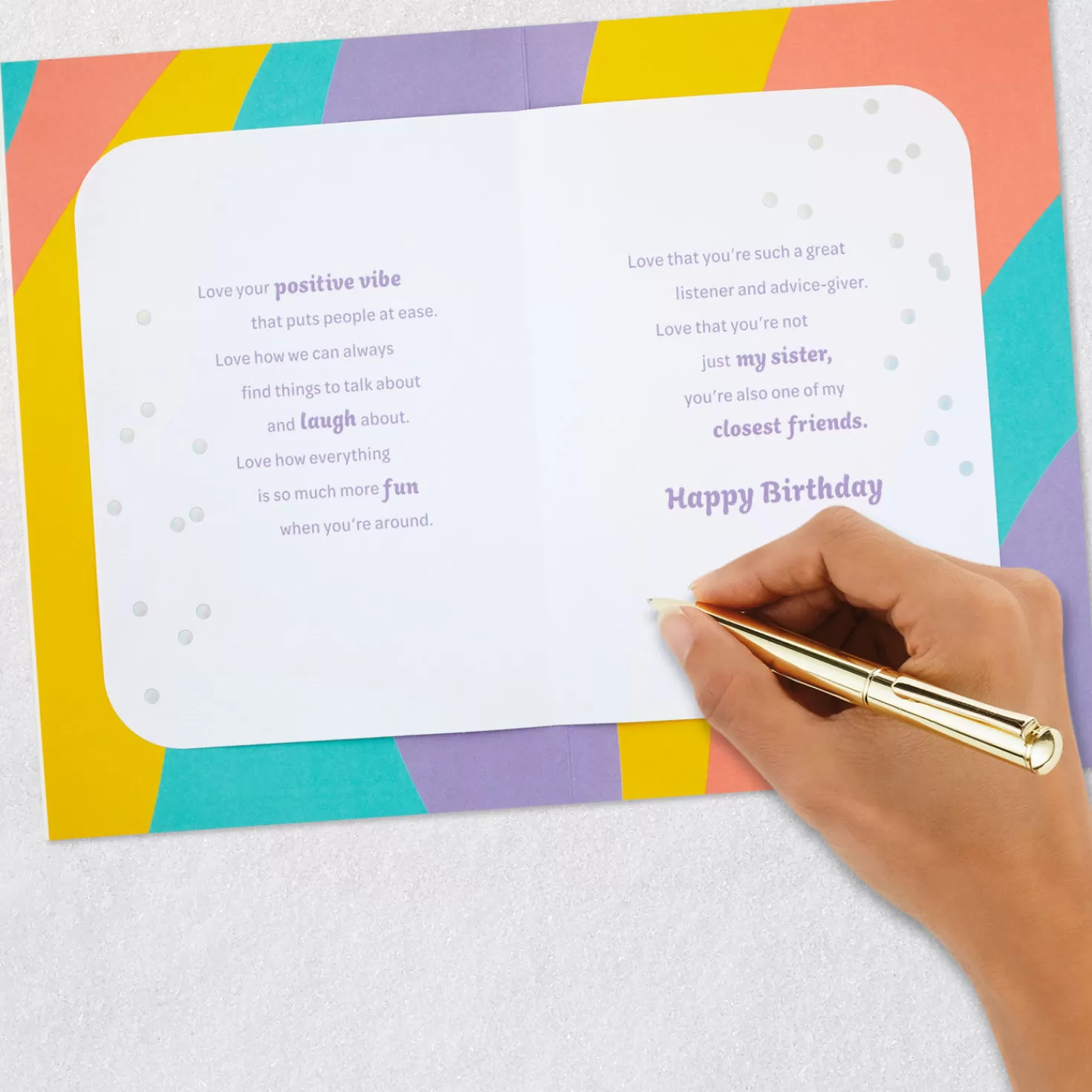 Birthday>Hallmark Love So Much About You Birthday Card For Sister