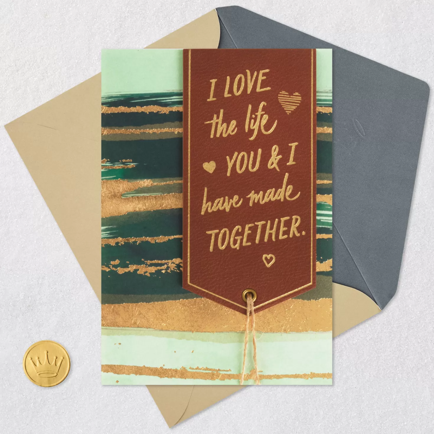 Anniversary>Hallmark Love The Life We'Ve Made Together Anniversary Card For Him