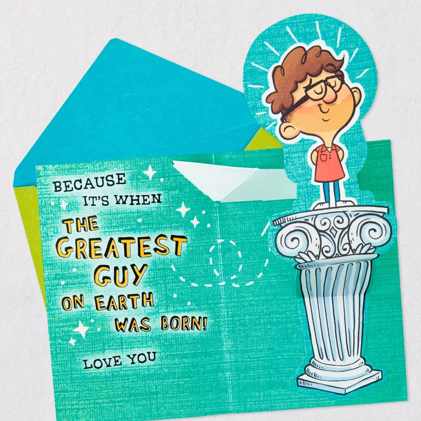 Birthday>Hallmark Love This Day And You Funny Pop-Up Birthday Card For Him