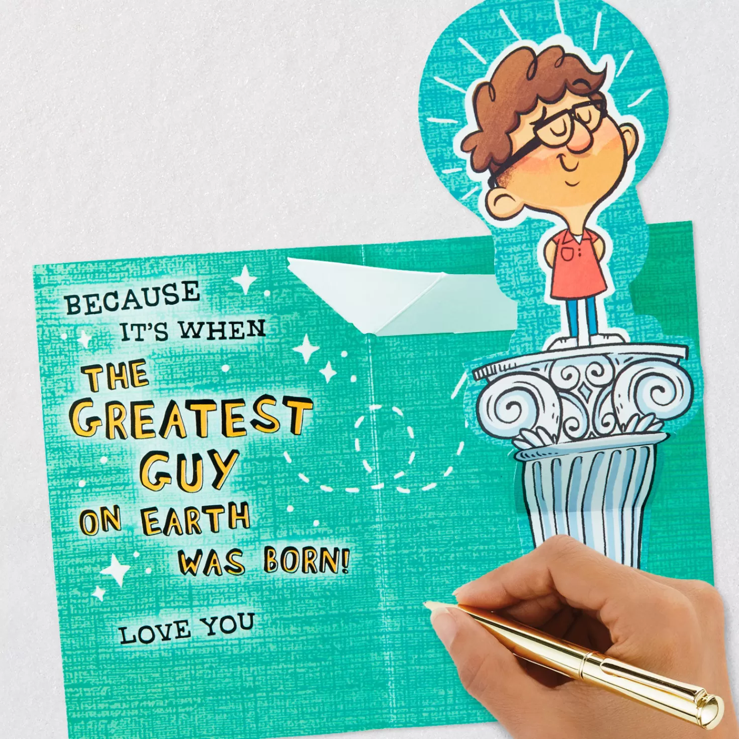 Birthday>Hallmark Love This Day And You Funny Pop-Up Birthday Card For Him