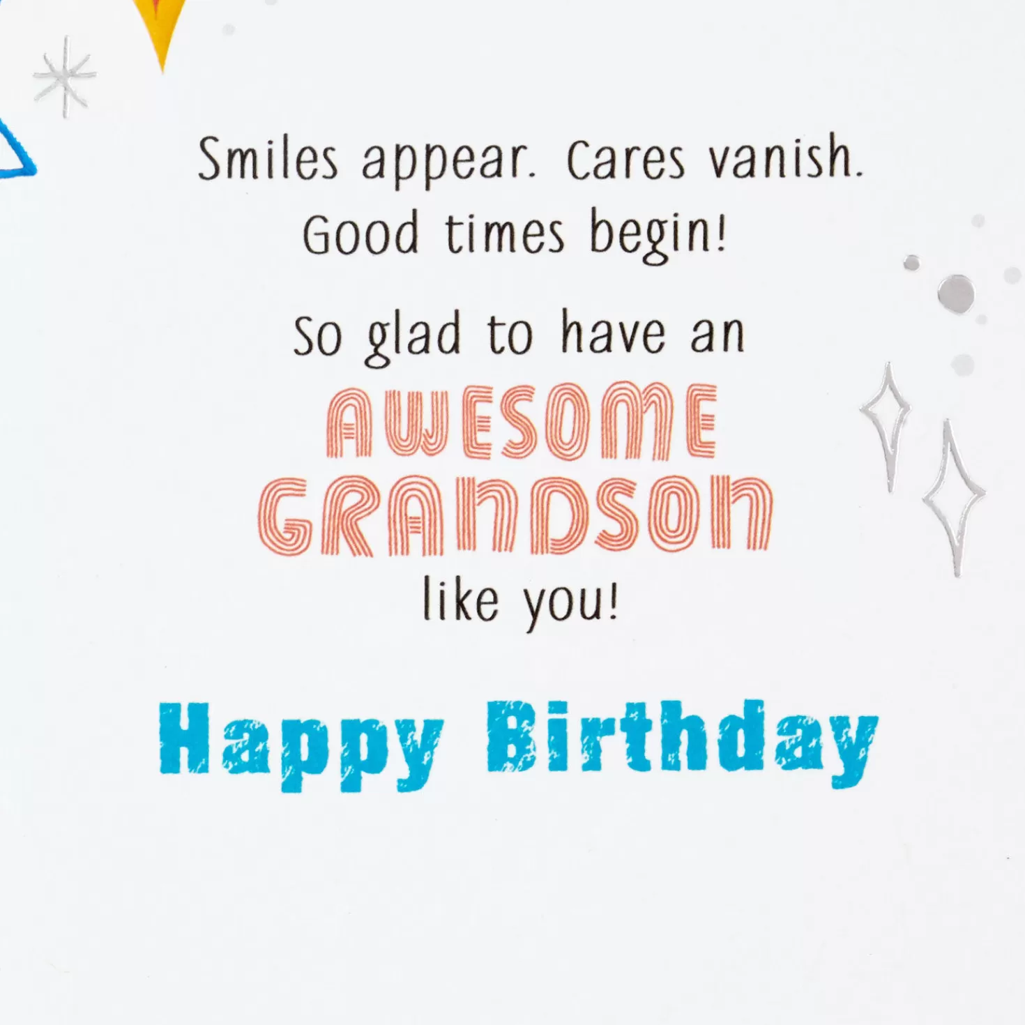 Birthday>Hallmark Love When You'Re Around Birthday Card For Grandson