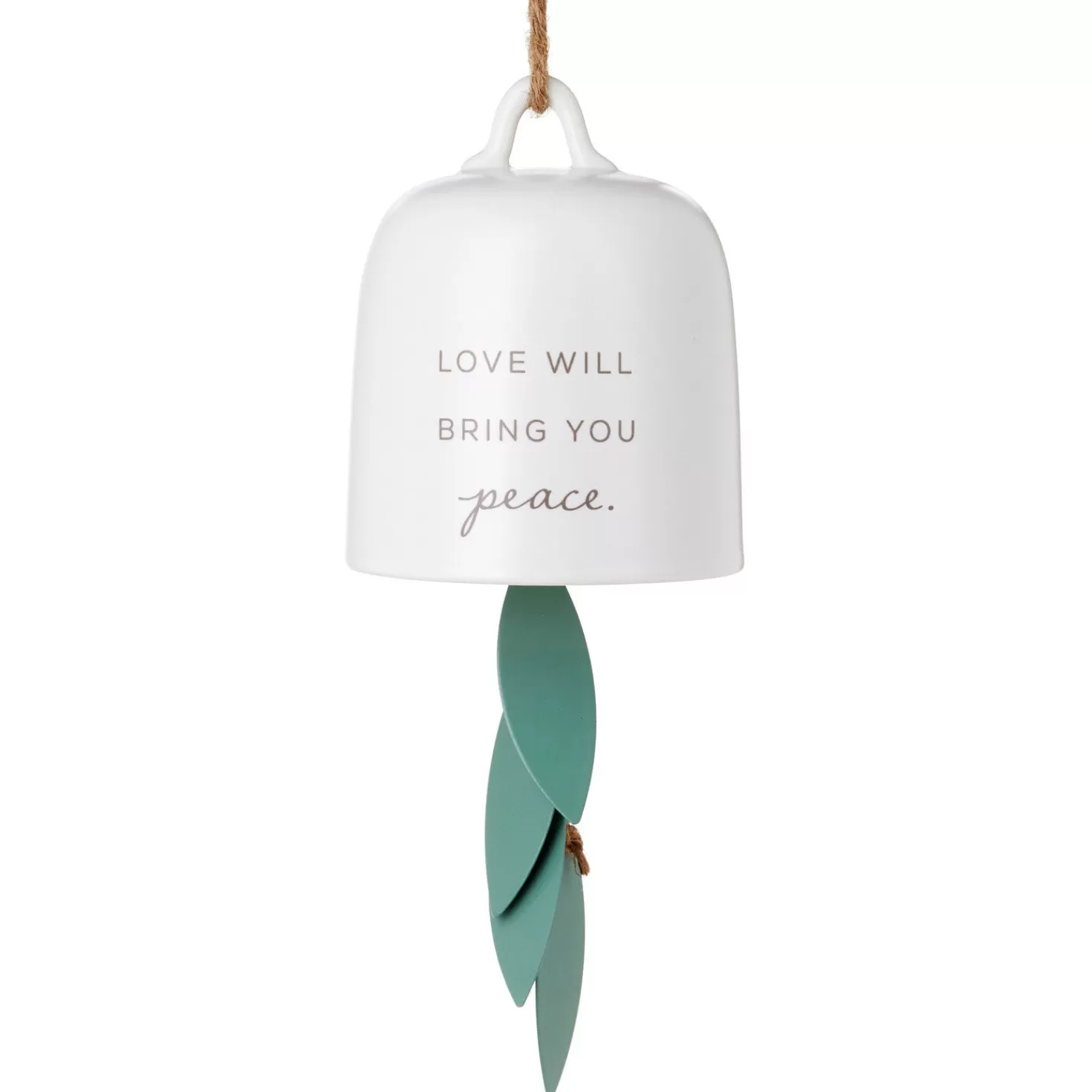 Sale Love Will Bring You Peace Ceramic Wind Chime Sympathy