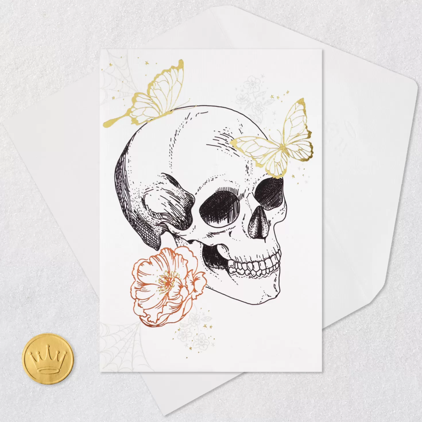 Halloween (10/31)>Hallmark Love You From My Skull To My Soul Halloween Card