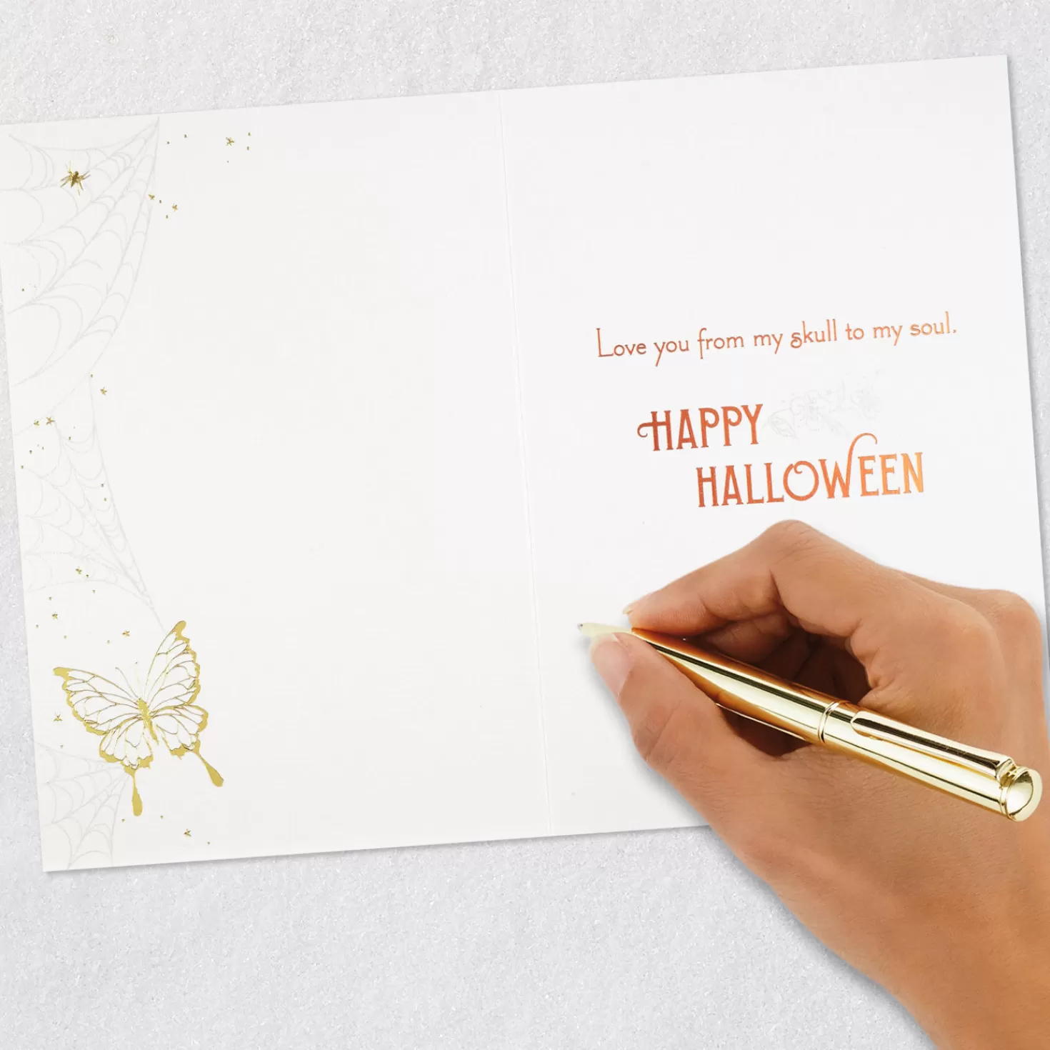 Halloween (10/31)>Hallmark Love You From My Skull To My Soul Halloween Card