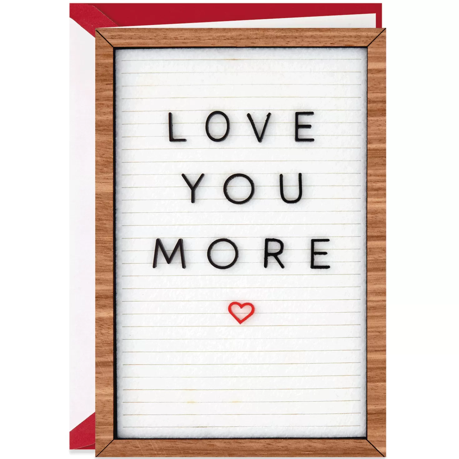 Birthday>Hallmark Love You More Letter Board Birthday Card