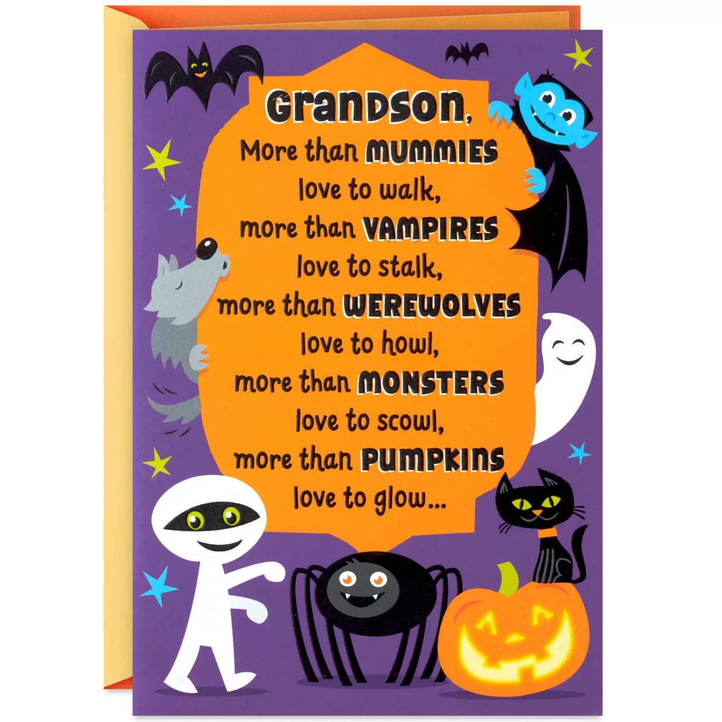 Halloween (10/31)>Hallmark Love You More Than You Know Halloween Card For Grandson