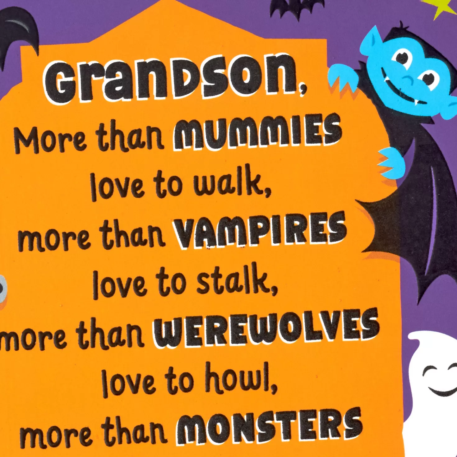 Halloween (10/31)>Hallmark Love You More Than You Know Halloween Card For Grandson