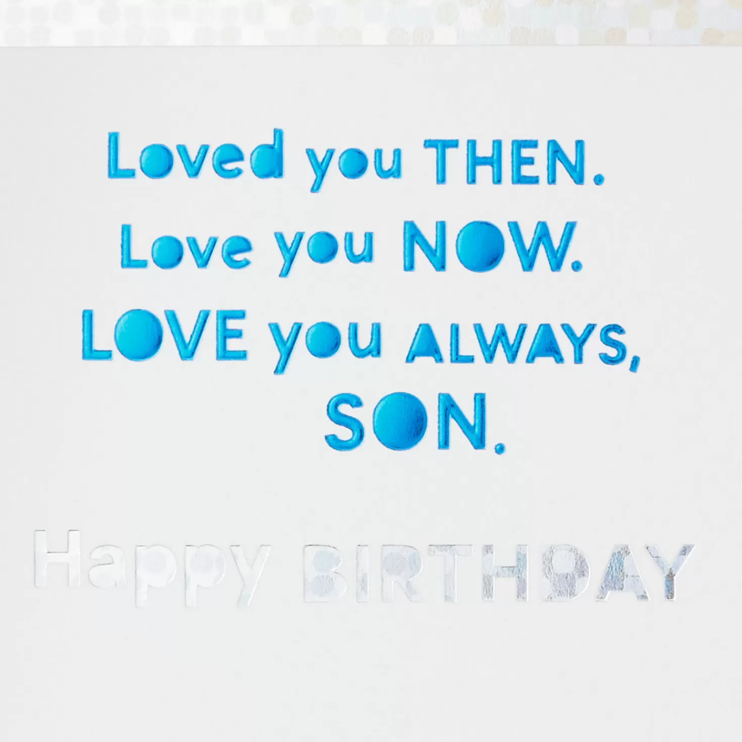 Birthday>Hallmark Love You Then, Now And Always Birthday Card For Son