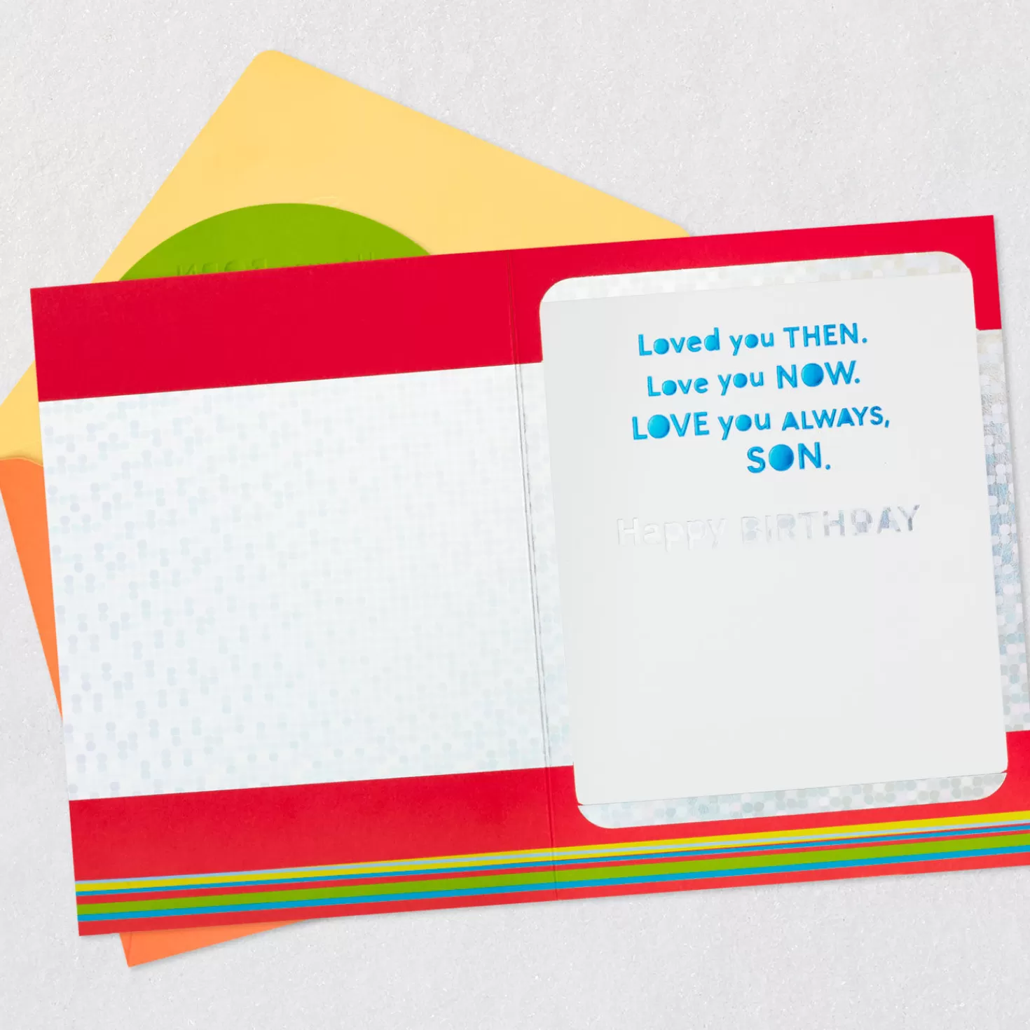 Birthday>Hallmark Love You Then, Now And Always Birthday Card For Son