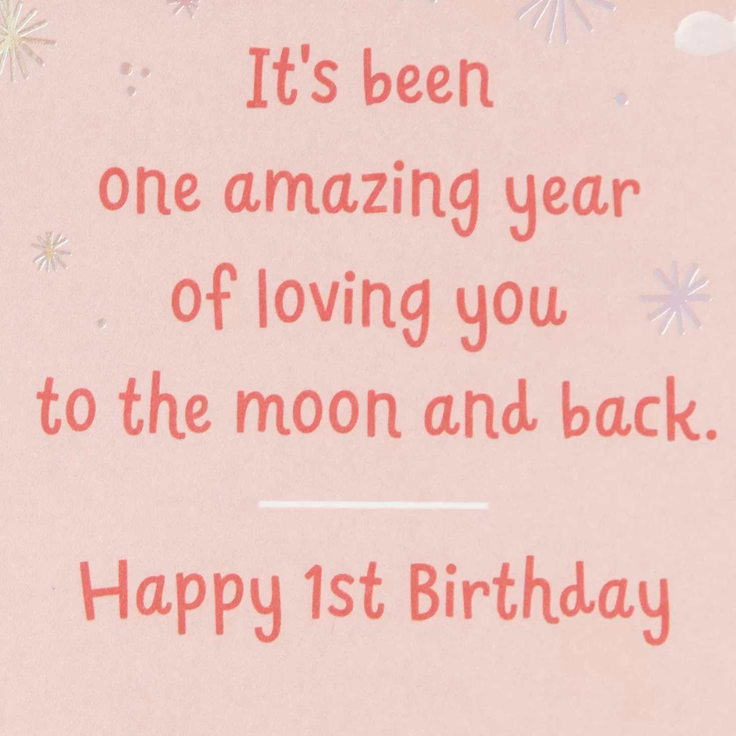 Birthday>Hallmark Love You To The Moon And Back 1St Birthday Card For Daughter