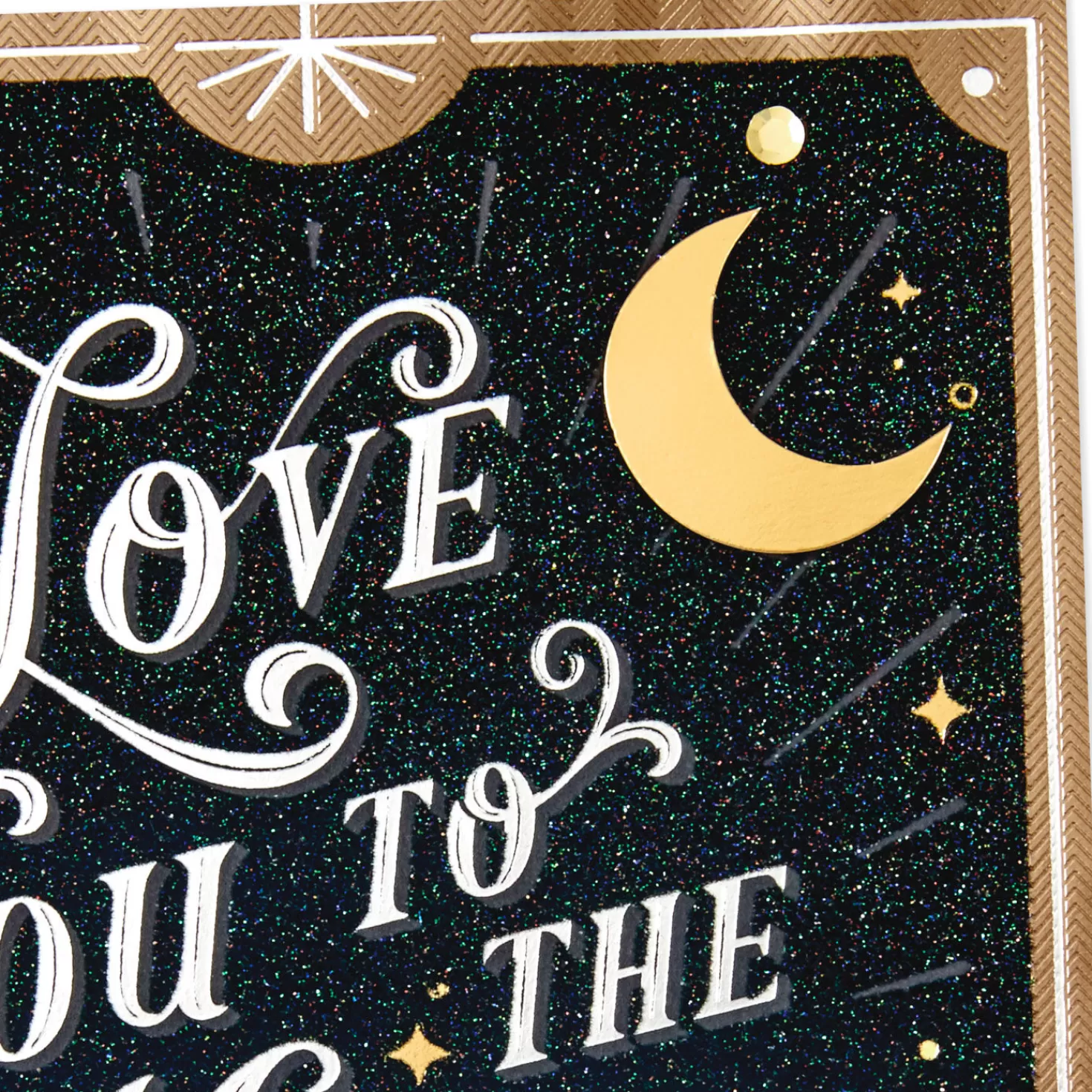 Anniversary>Hallmark Love You To The Moon And Back Romantic Love Card