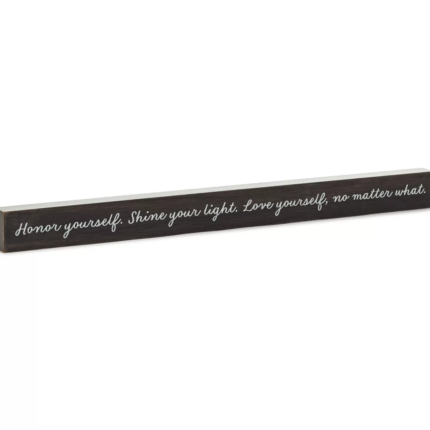 Hot Love Yourself No Matter What Wood Quote Sign, 23.5X2 Encouragement