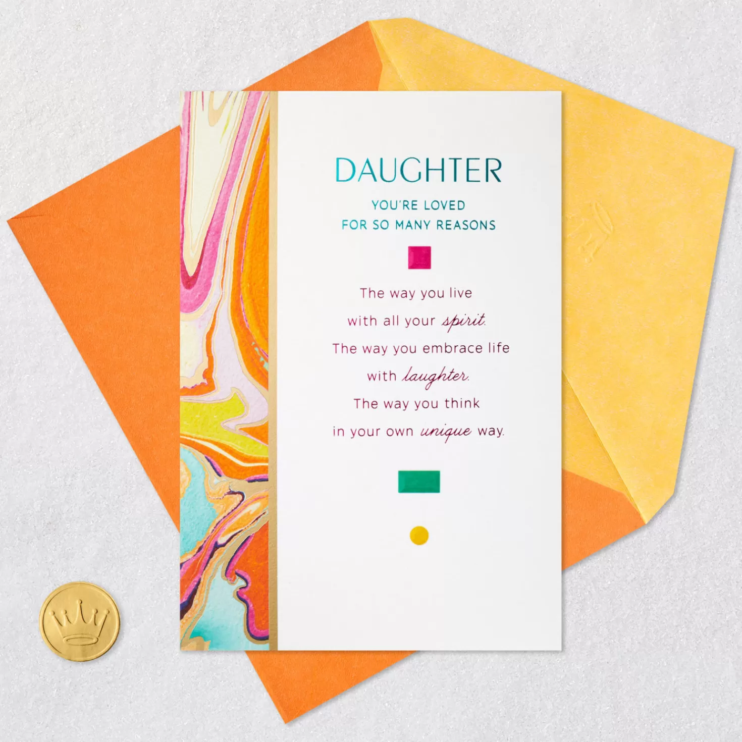 Birthday>Hallmark Loved For So Many Reasons Birthday Card For Daughter