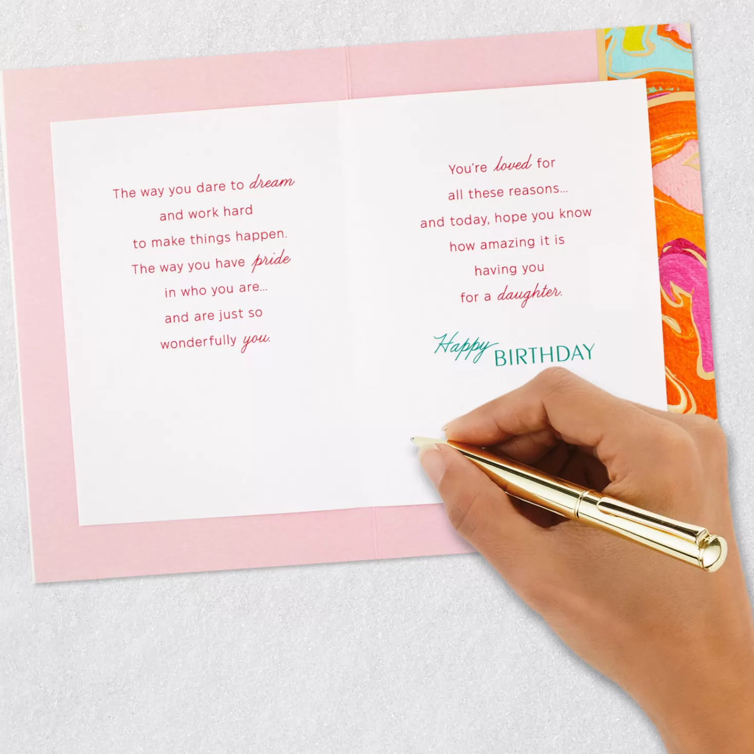 Birthday>Hallmark Loved For So Many Reasons Birthday Card For Daughter