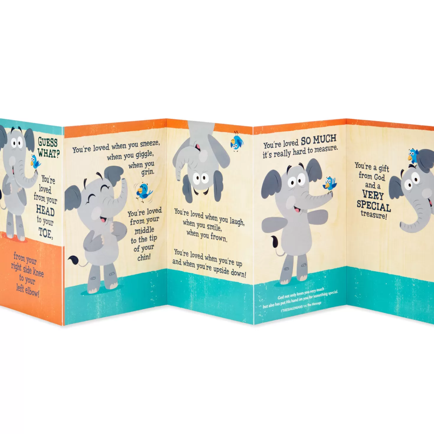 New Loved From Head To Toe Religious Encouragement Card For Kids Encouragement