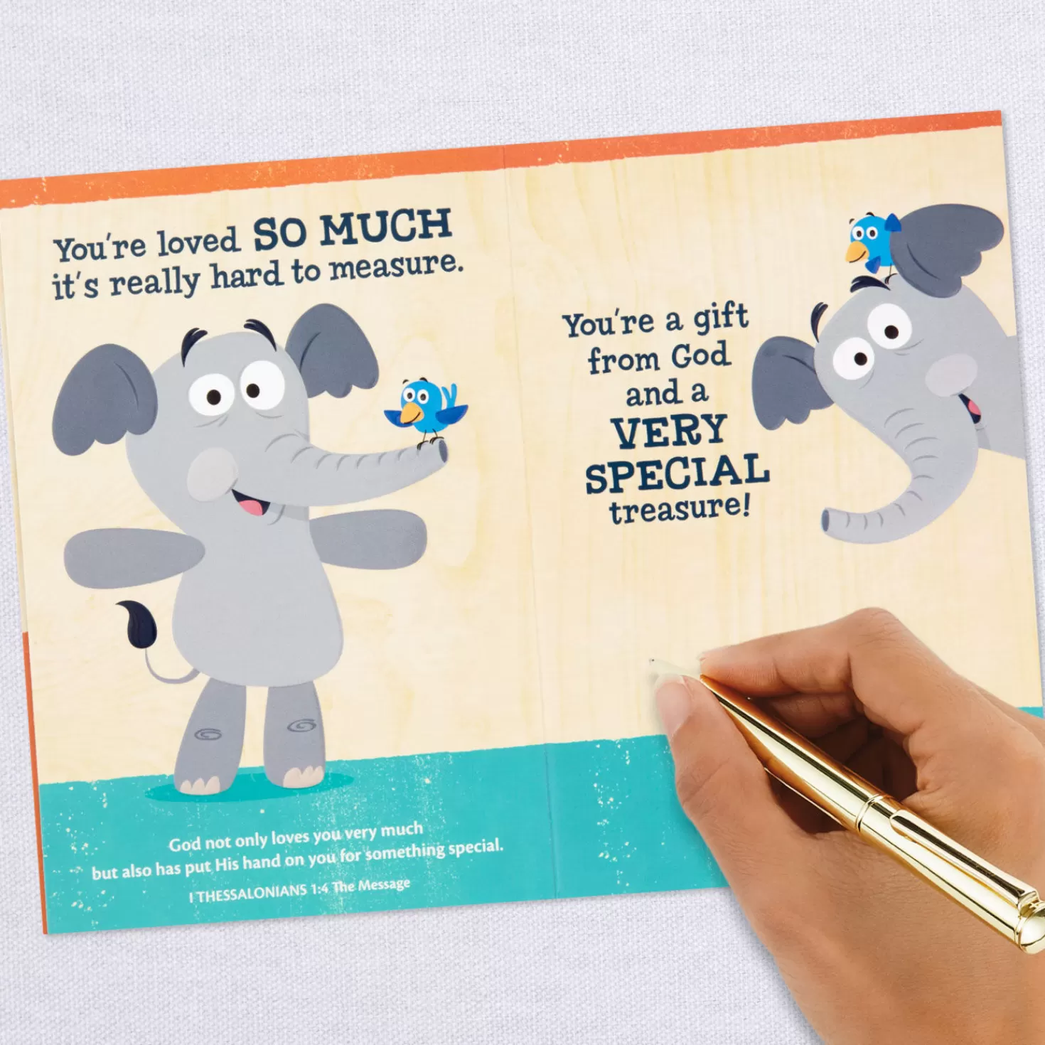 New Loved From Head To Toe Religious Encouragement Card For Kids Encouragement