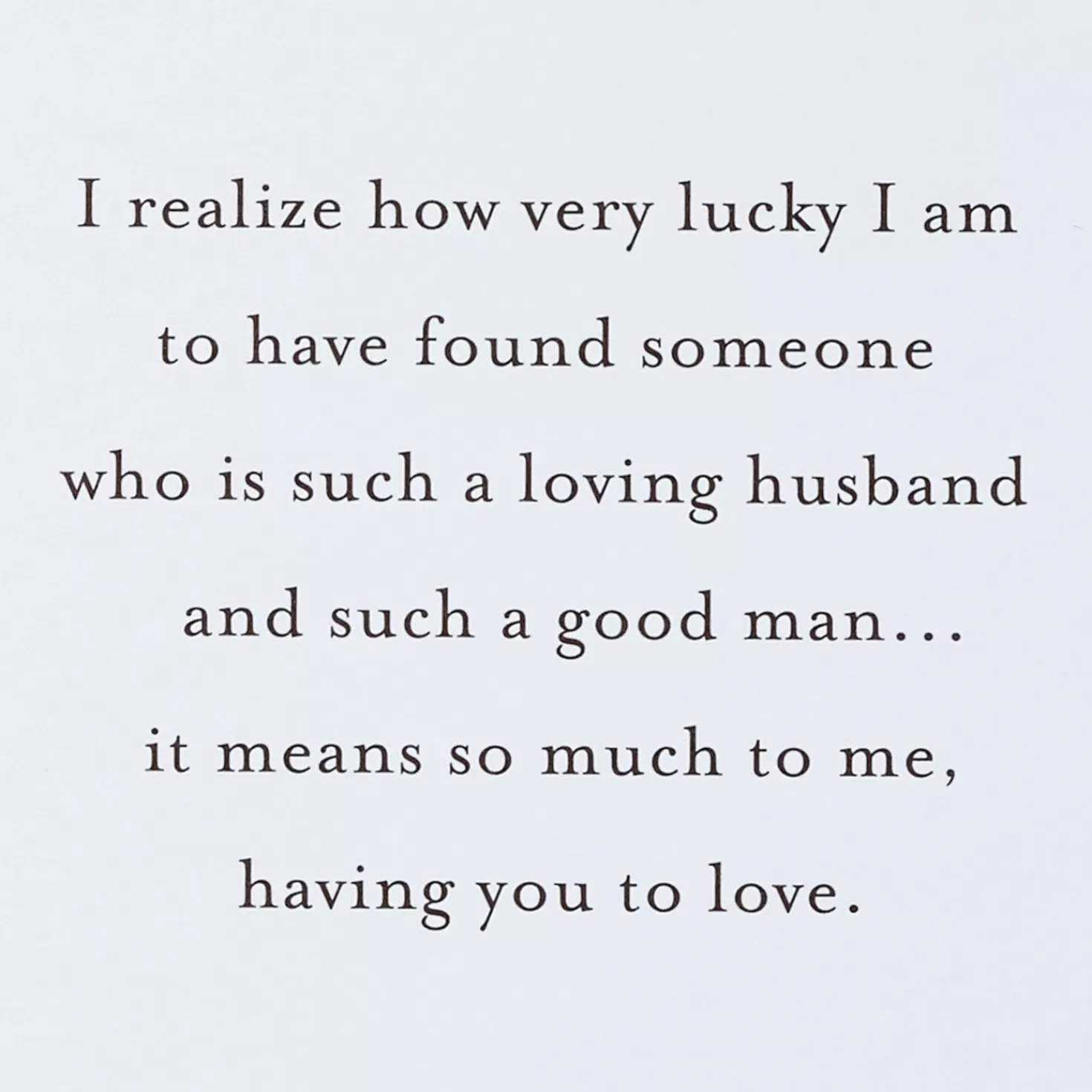 Anniversary>Hallmark Lucky Having You To Love Anniversary Card For Husband