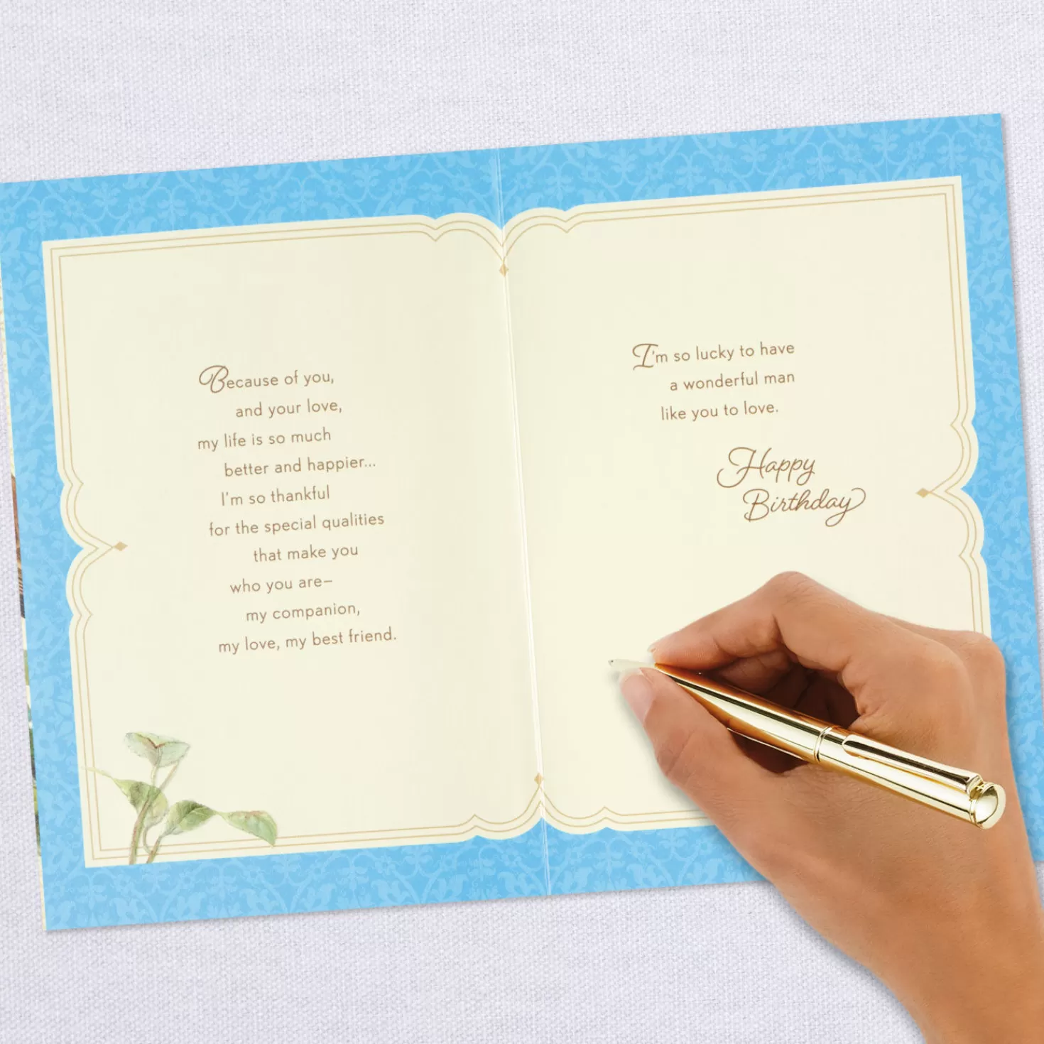 Birthday>Hallmark Lucky To Have You To Love Birthday Card For Husband