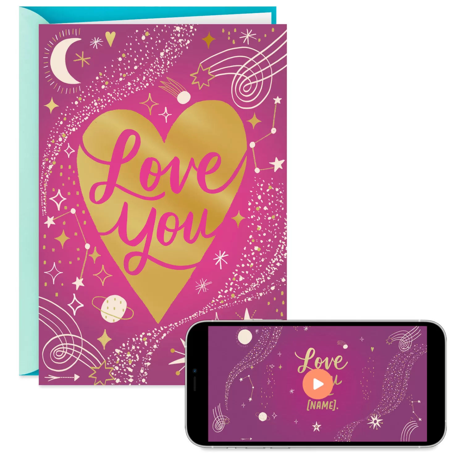 Anniversary>Hallmark Lucky To Love You Video Greeting Love Card