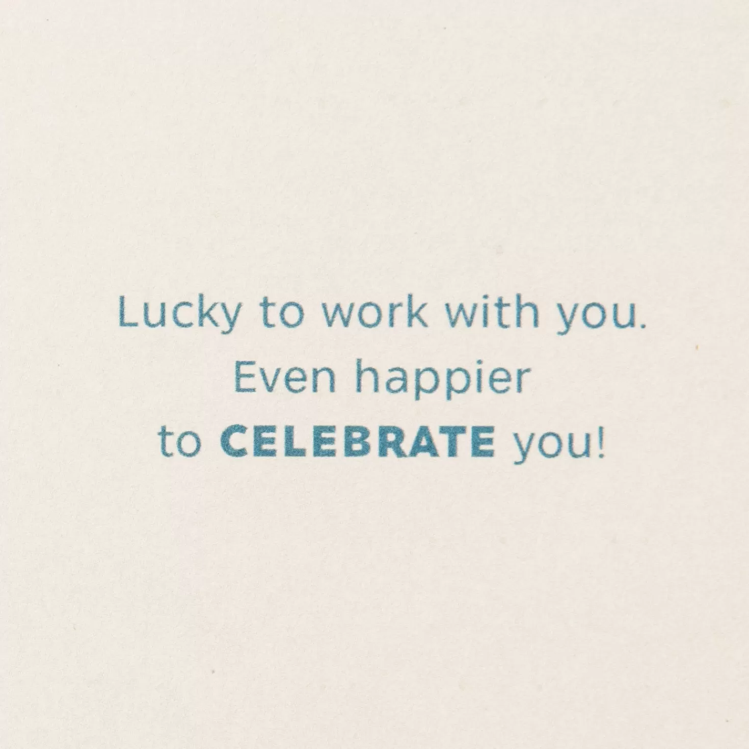Birthday>Hallmark Lucky To Work With You Birthday Card For Boss