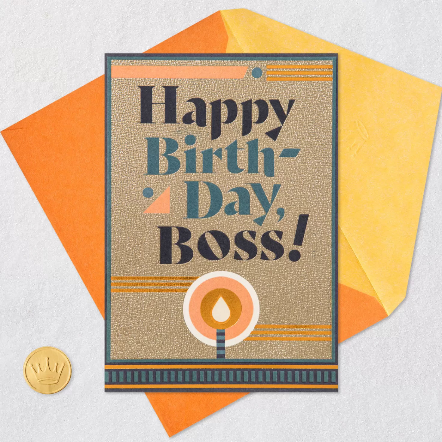 Birthday>Hallmark Lucky To Work With You Birthday Card For Boss