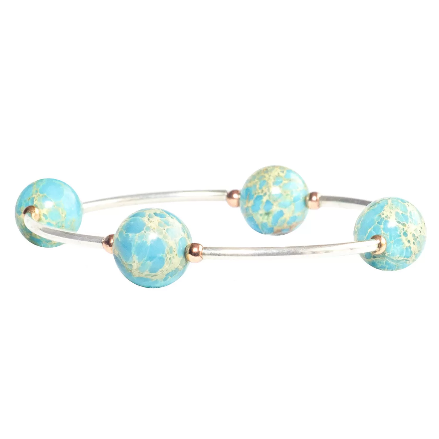 Fashion Made As Intended Blue Jasper Blessing Bracelet Confirmation