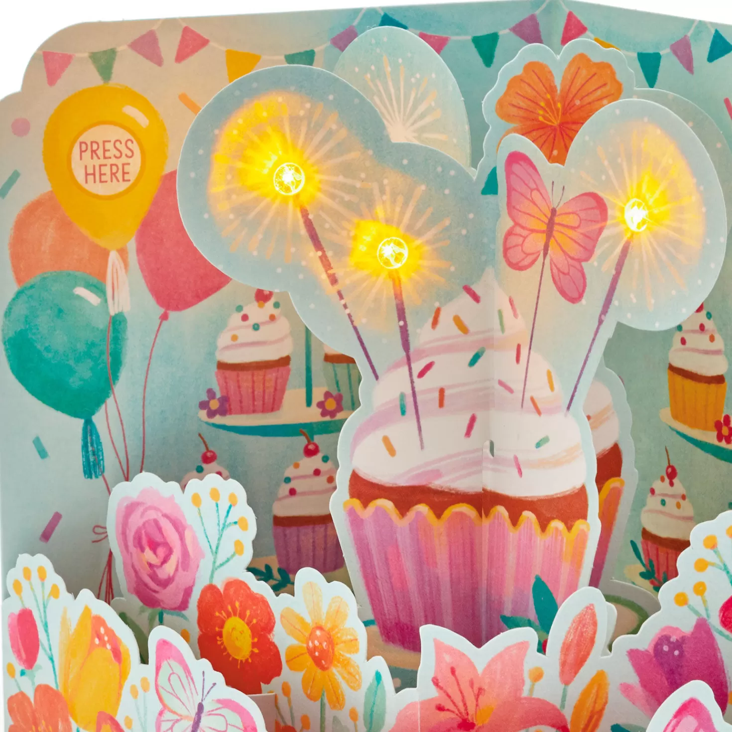 Birthday>Hallmark Make A Wish Musical 3D Pop-Up Birthday Card With Light