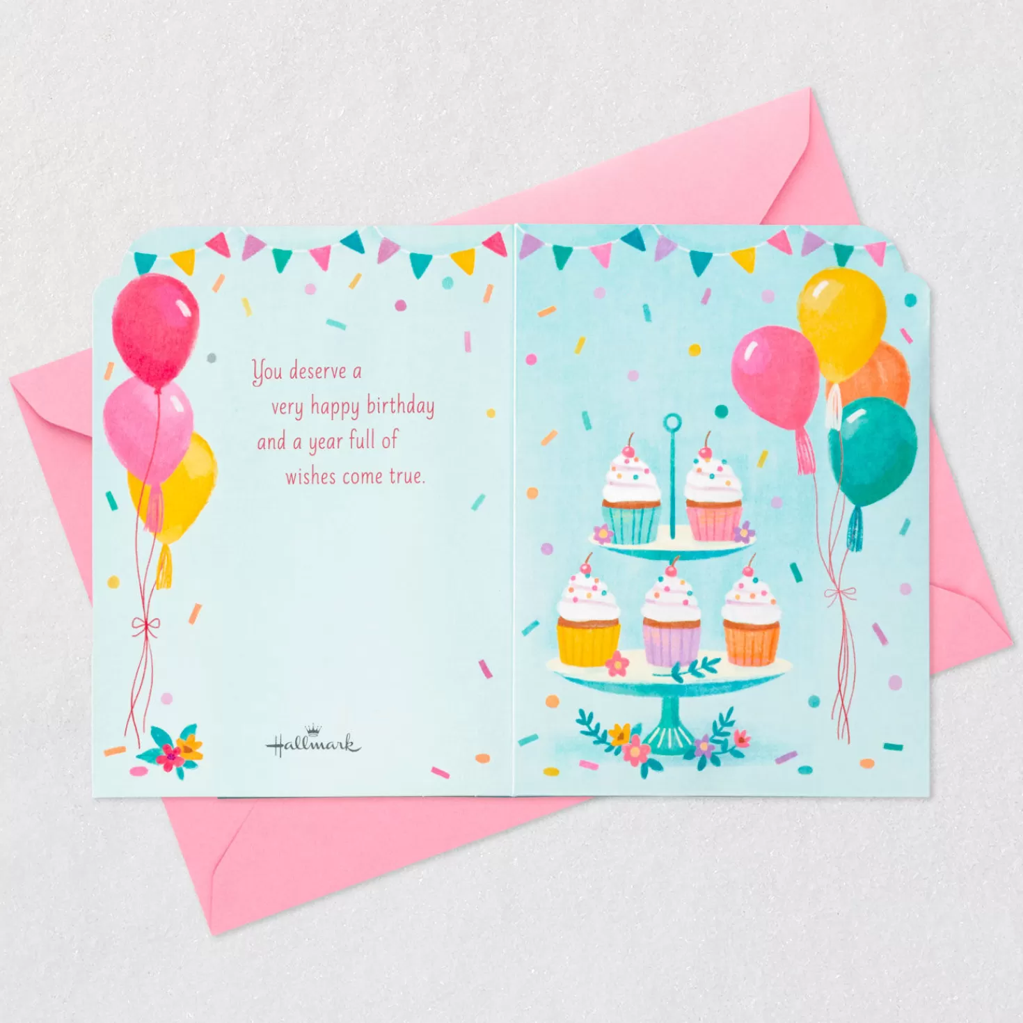 Birthday>Hallmark Make A Wish Musical 3D Pop-Up Birthday Card With Light