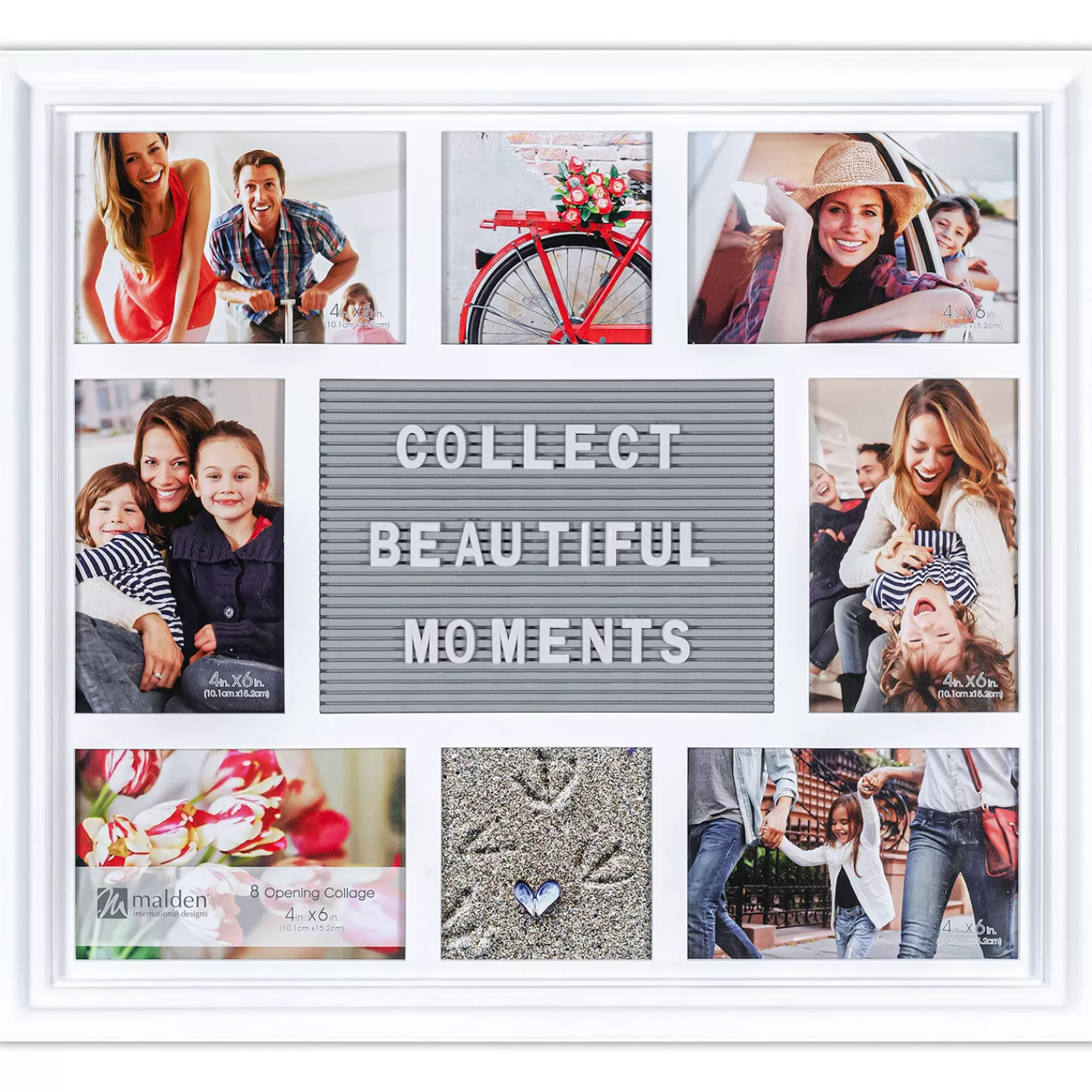 Online Malden Photo Collage Letterboard White Picture Frame, 18.5X16.5 Retirement