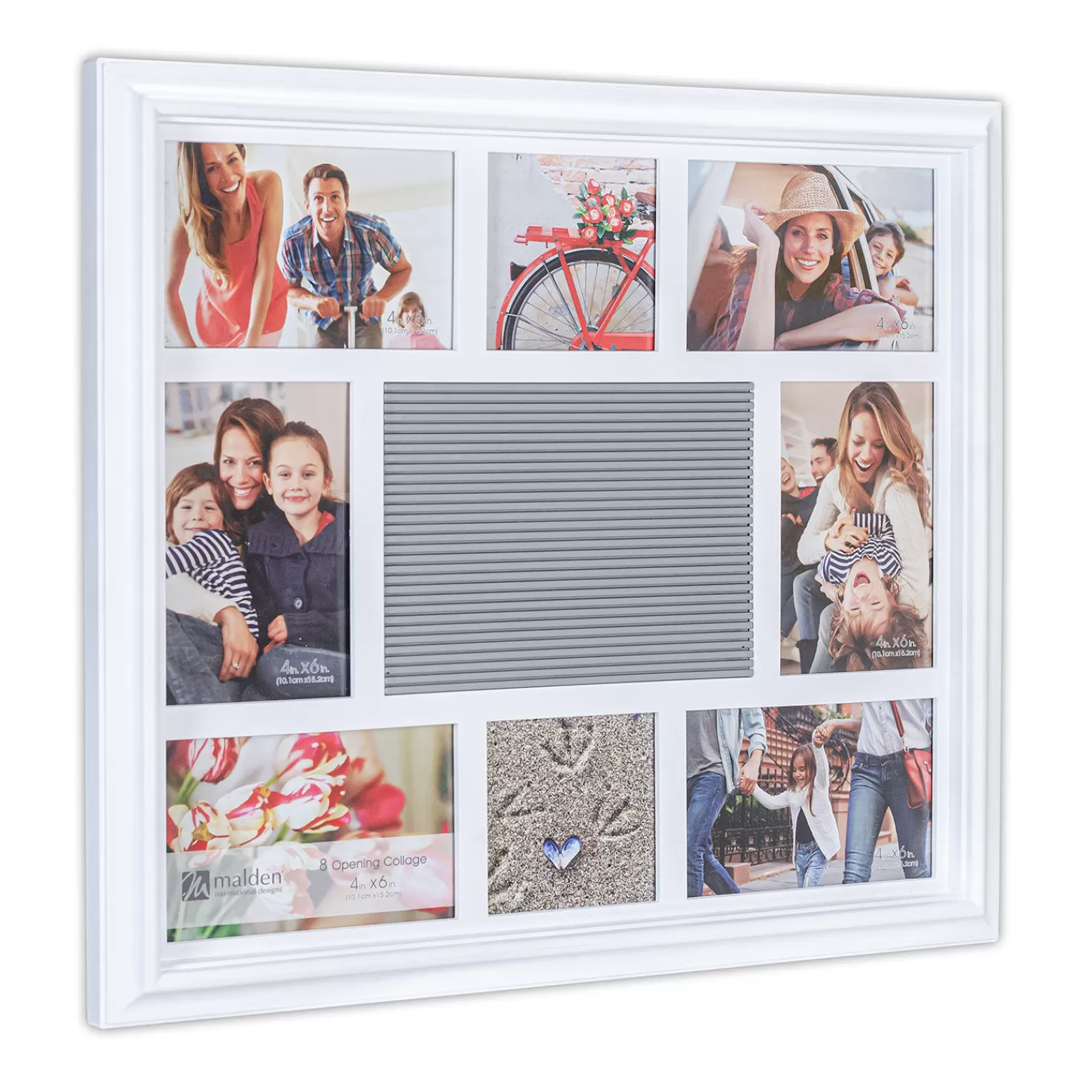 Online Malden Photo Collage Letterboard White Picture Frame, 18.5X16.5 Retirement