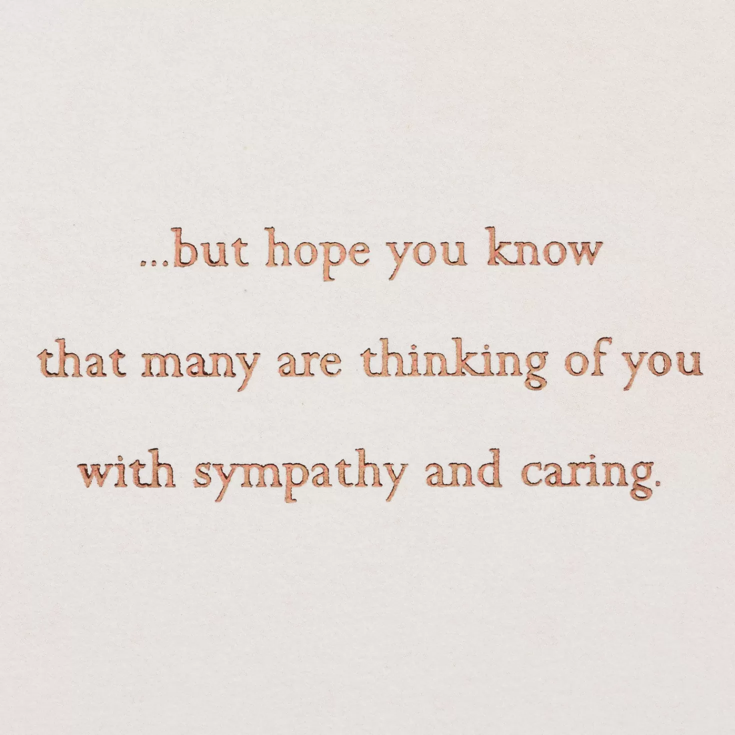 Fashion Many Are Thinking Of You Sympathy Card Sympathy