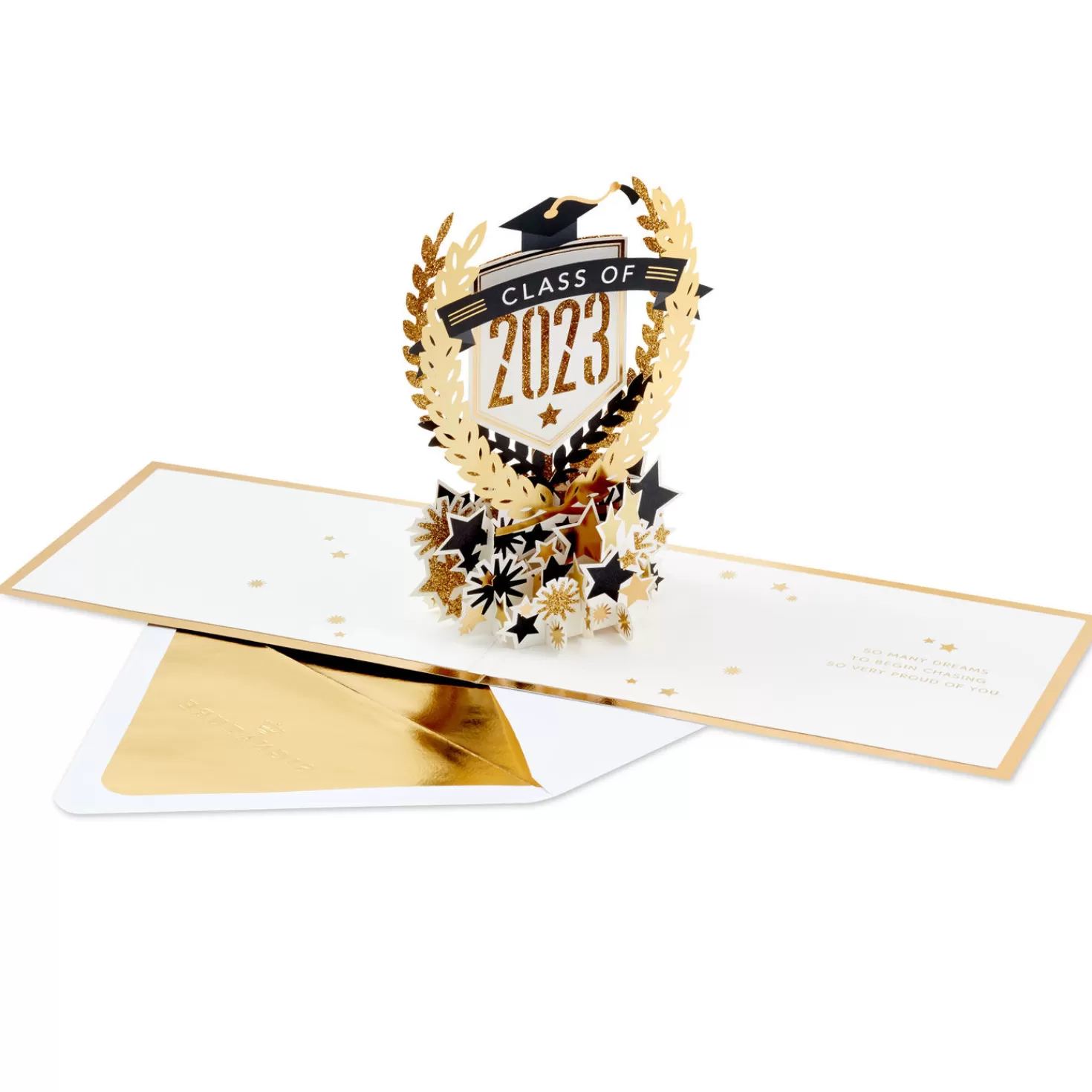 New Many Dreams To Chase 3D Pop-Up 2023 Graduation Card Graduation