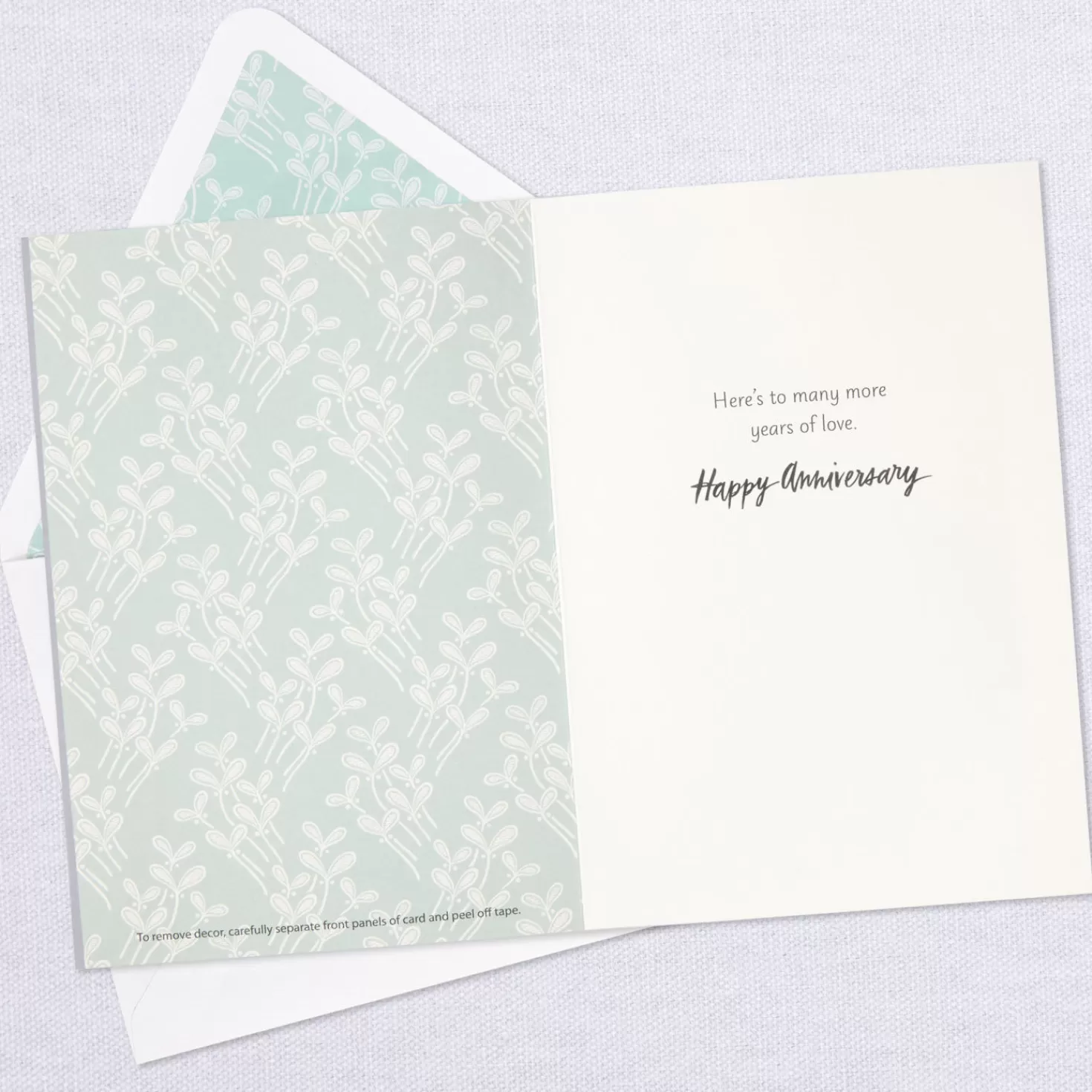 Anniversary>Hallmark Many More Years Of Love Anniversary Card With Wooden Quote Sign