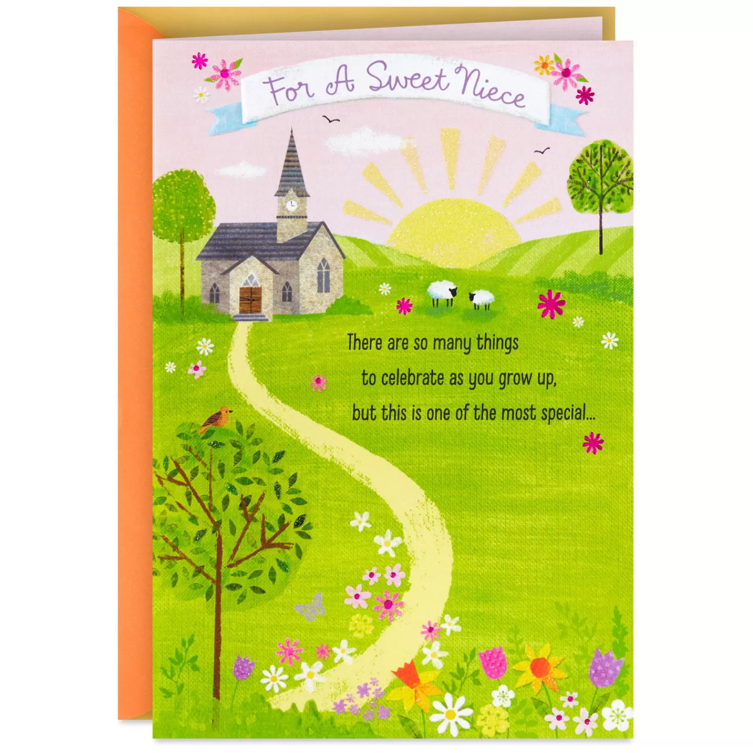 Outlet Many Things To Celebrate Religious First Communion Card For Niece First Communion