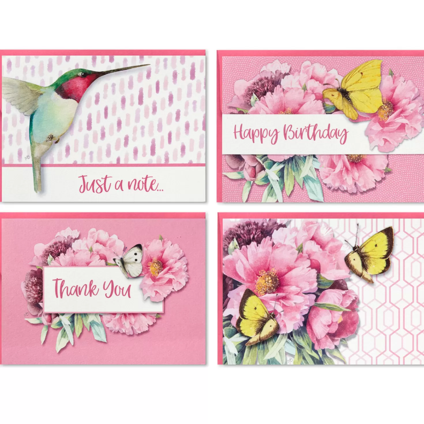 Birthday>Hallmark Marjolein Bastin Assorted Blank Nature Note Cards In Caddy, Pack Of 24