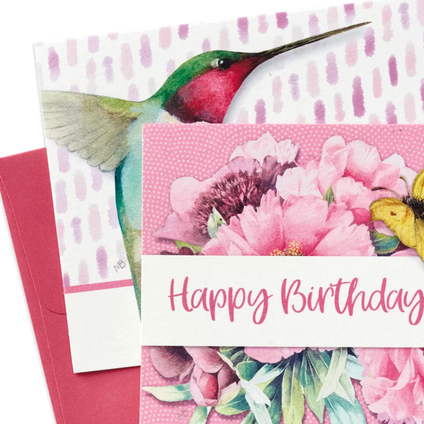 Birthday>Hallmark Marjolein Bastin Assorted Blank Nature Note Cards In Caddy, Pack Of 24