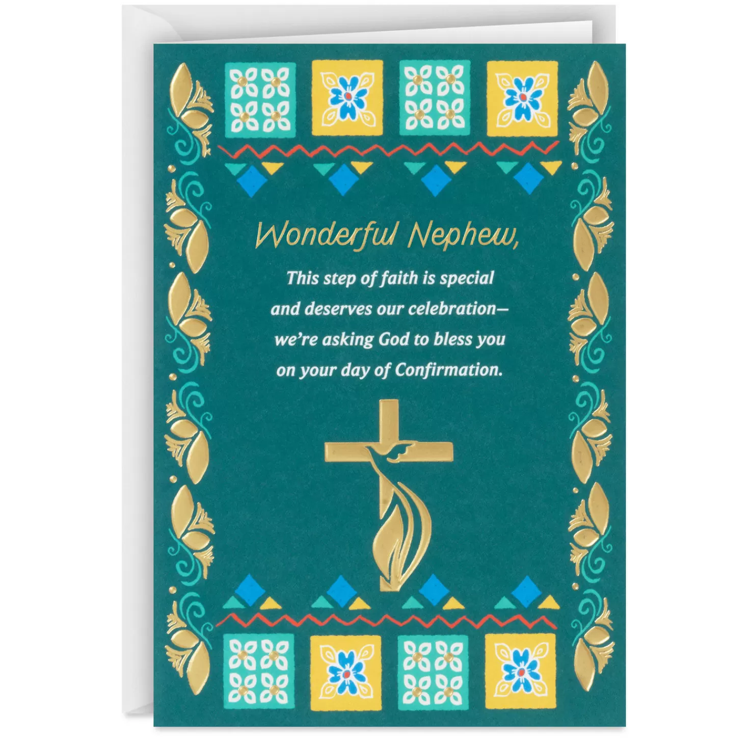 Sale May God Bless You Religious Confirmation Card For Nephew Confirmation