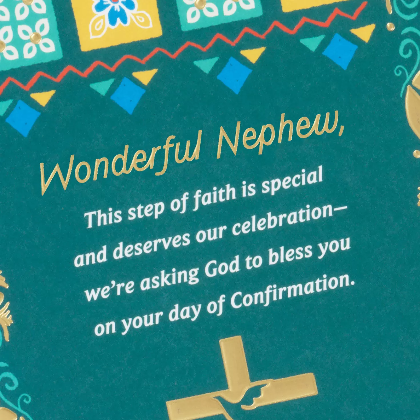 Sale May God Bless You Religious Confirmation Card For Nephew Confirmation