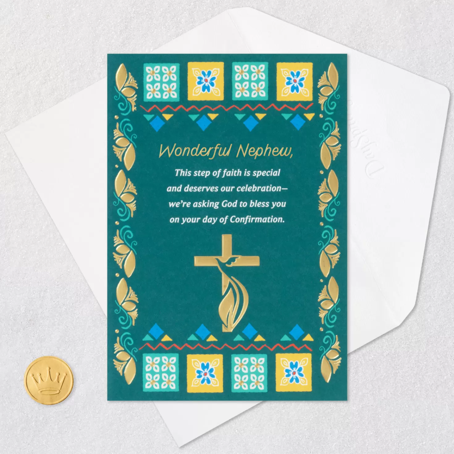 Sale May God Bless You Religious Confirmation Card For Nephew Confirmation