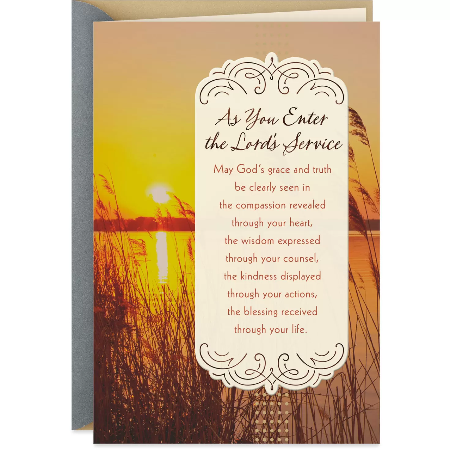 Cheap May God Bless Your Ministry Clergy Appreciation Card Congratulations