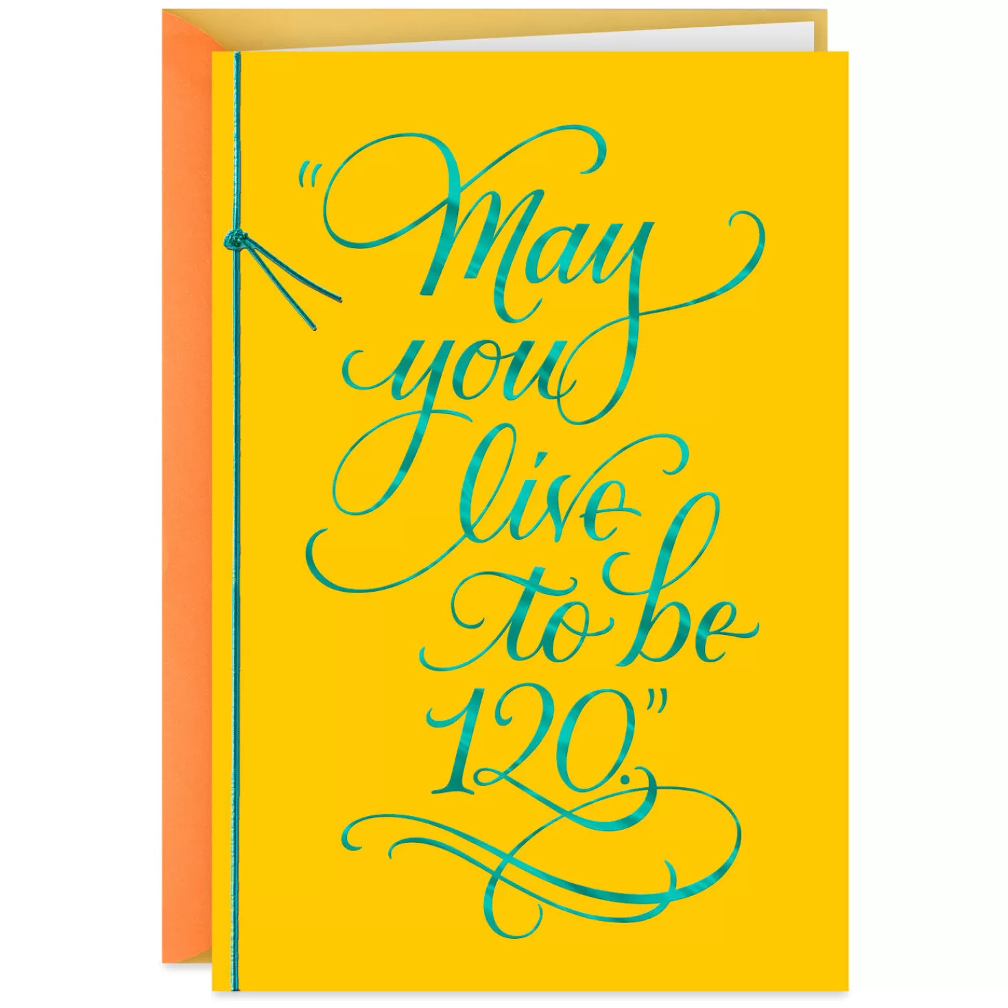 Birthday>Hallmark May You Live To Be 120 Jewish Blessing Birthday Card