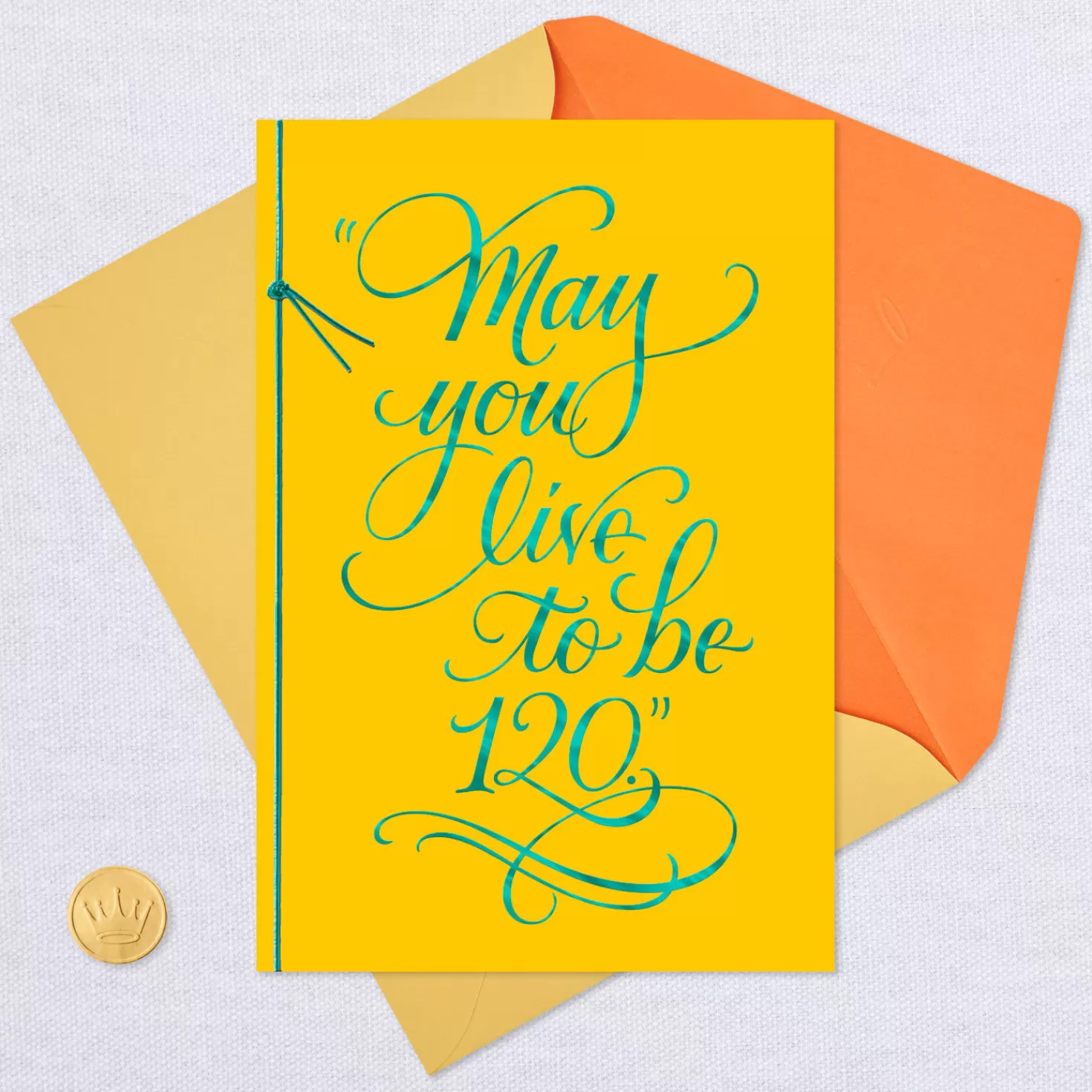 Birthday>Hallmark May You Live To Be 120 Jewish Blessing Birthday Card