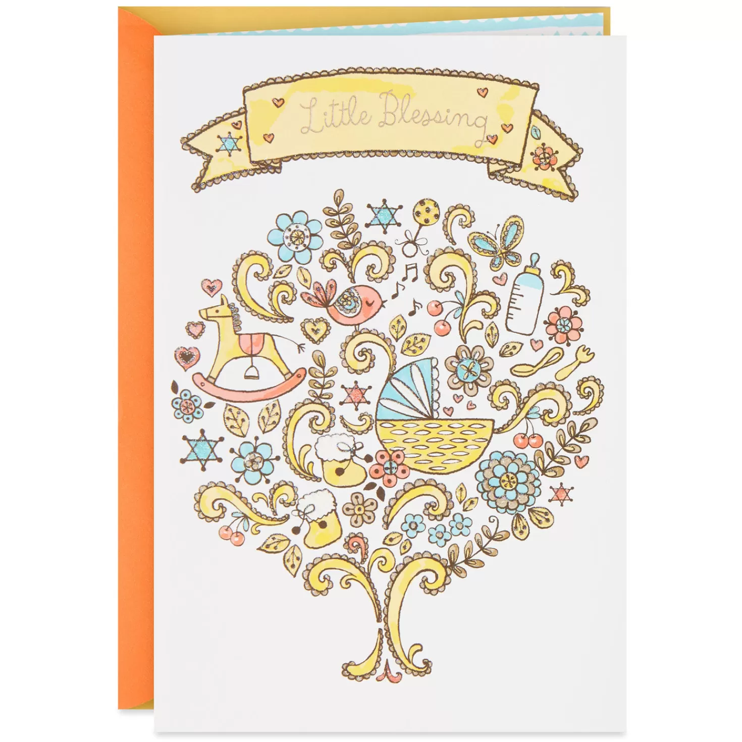 Cheap Mazel Tov On Your Little Blessing New Baby Card Baby
