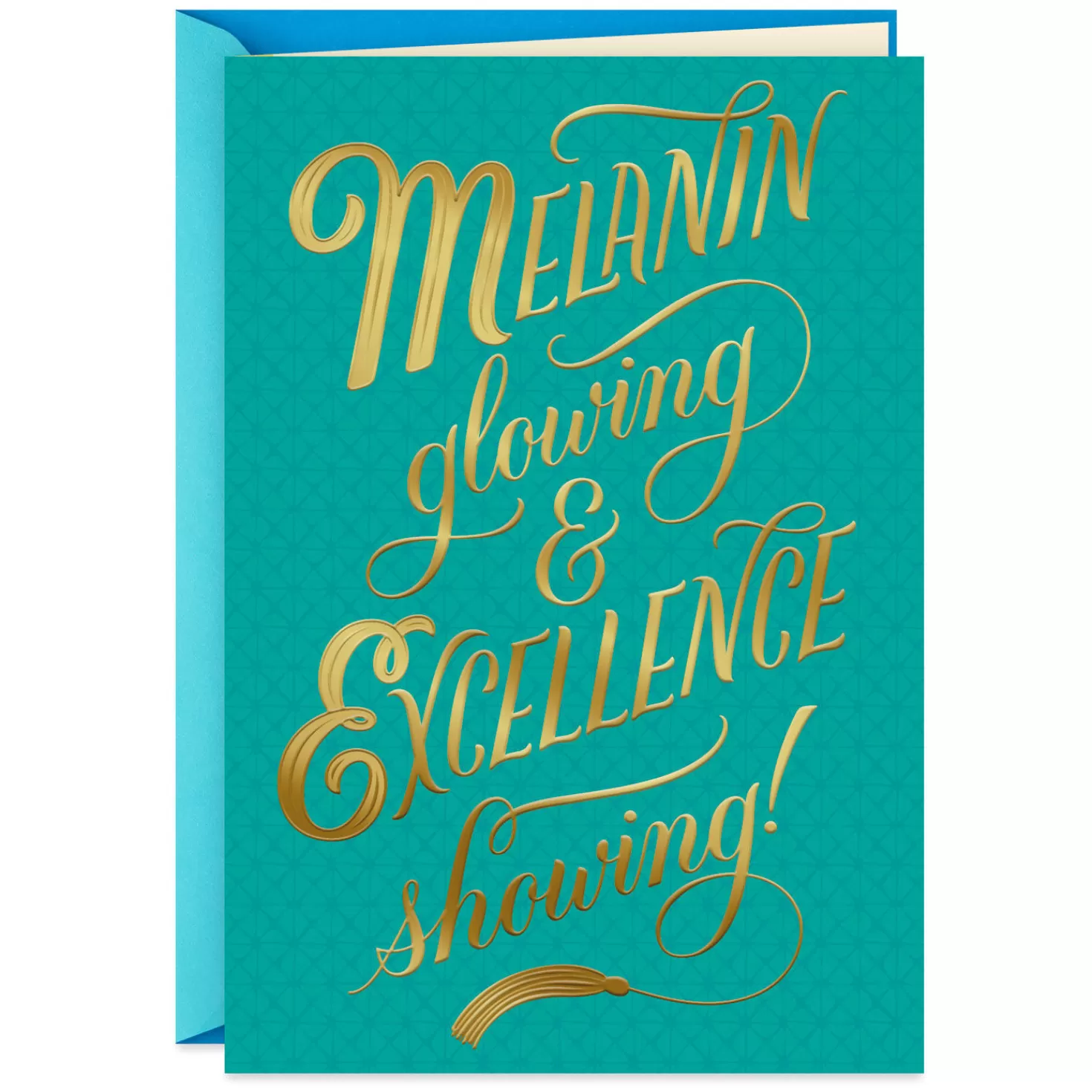 Best Melanin Glowing And Excellence Showing Congratulations Card Graduation