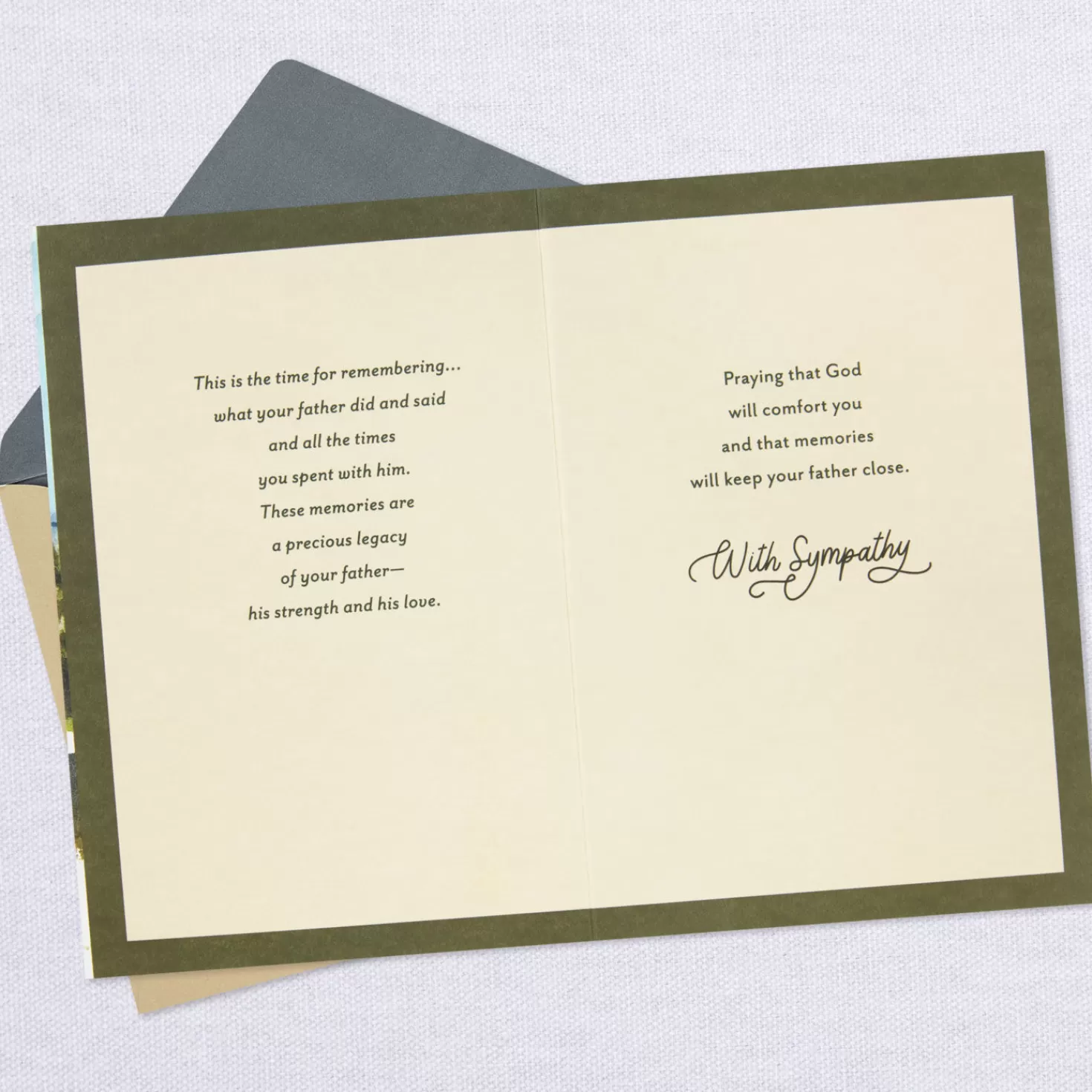 Shop Memories Are A Precious Legacy Religious Sympathy Card For Loss Of Father Sympathy