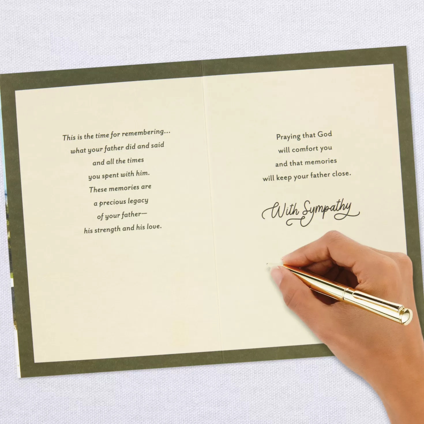 Shop Memories Are A Precious Legacy Religious Sympathy Card For Loss Of Father Sympathy