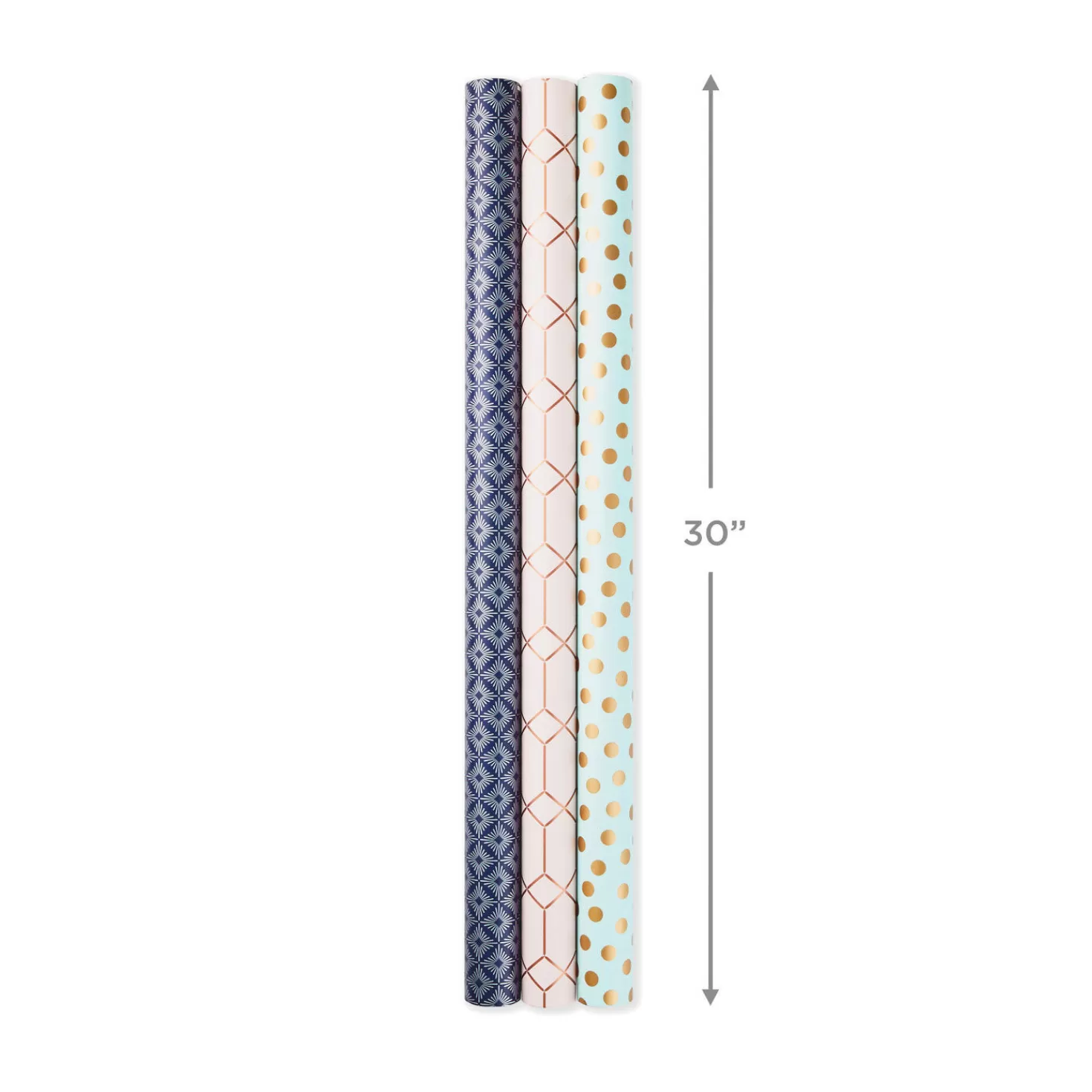 Cheap Metallic Shimmer 3-Pack Reversible Wrapping Paper, 120 Sq. Ft. Total Wedding