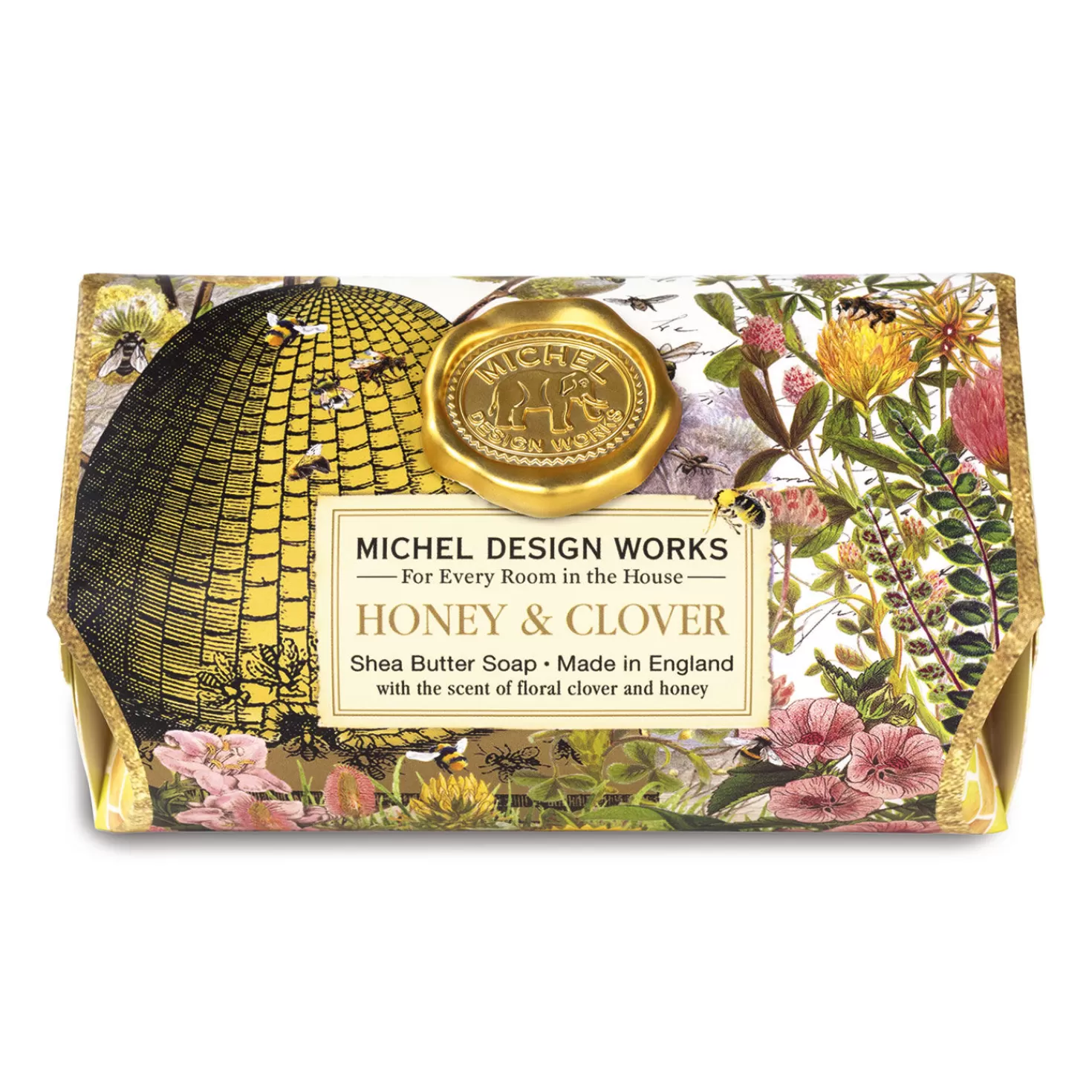 Best Sale Michel Design Works Honey & Clover Scented Bath Soap Bar, 8.7 Oz. Retirement