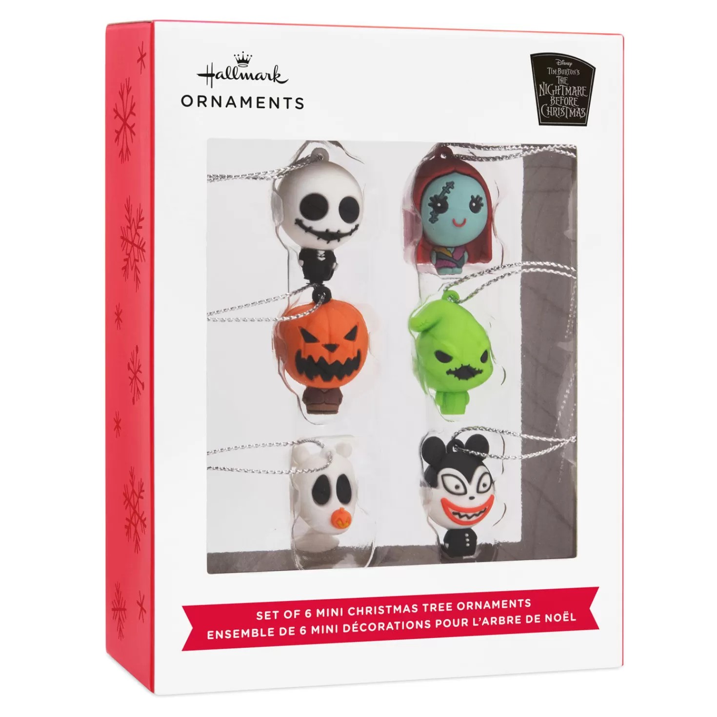 Halloween (10/31)>Hallmark Mini Disney Tim Burton's The Nightmare Before Christmas Shatterproof Ornaments, Set Of 6